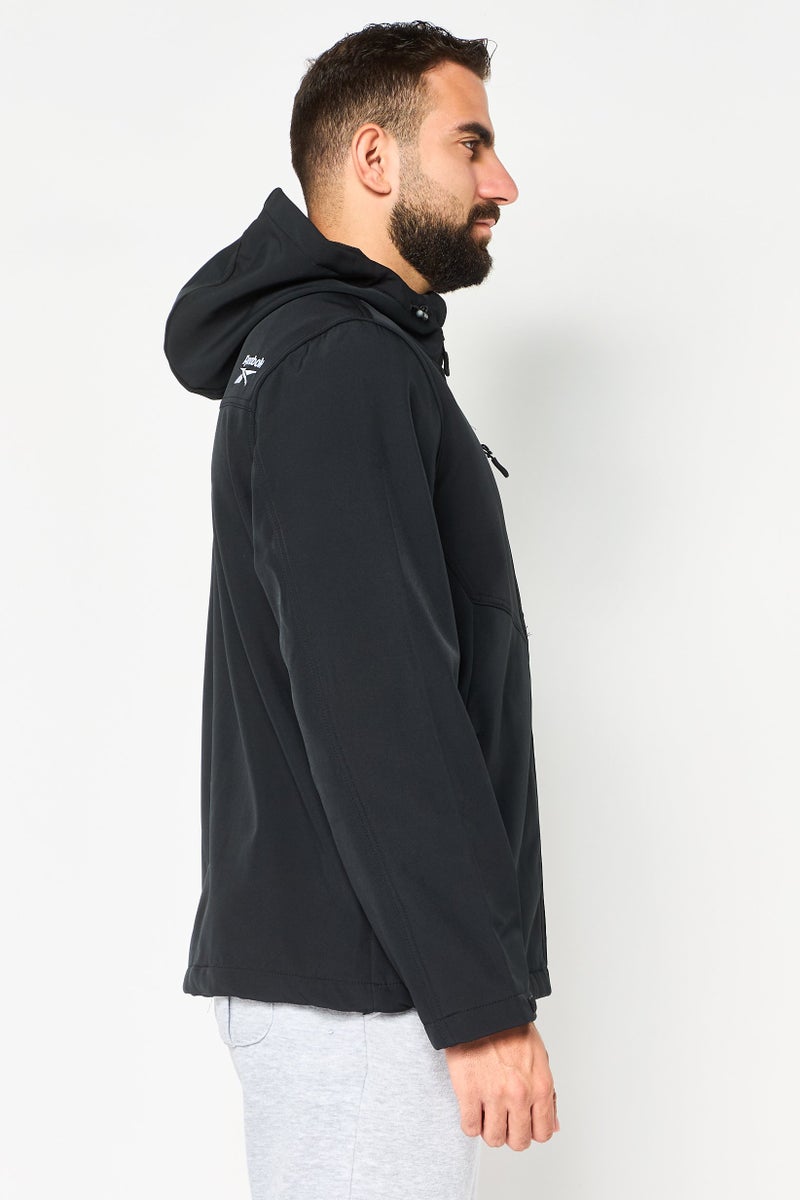 Reebok Men Sportswear Fit Long Sleeve Outdoor Jacket, Black - Image 2